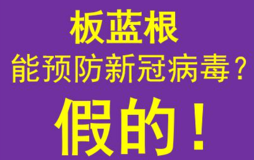 板蓝根可以预防新型冠状病毒吗(板蓝根可以预防感冒吗)