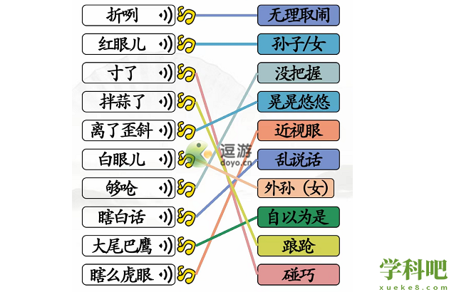 汉字找茬王连线天津话攻略分享