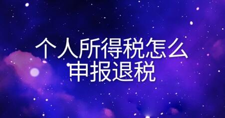 个人所得税怎么申报退税（2023年，个人所得税如何申报退税）