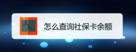 社保卡怎么查余额（社保缴费记录可通过手机查询）