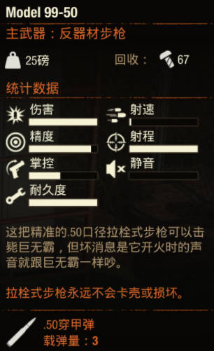 《腐烂国度2》武器  MODLE  99-50怎么样