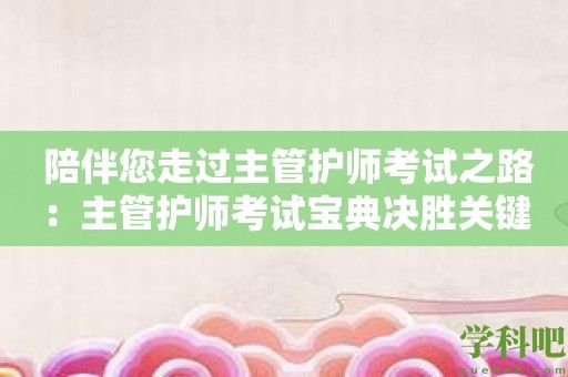 陪伴您走过主管护师考试之路：主管护师考试宝典决胜关键