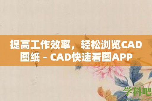 提高工作效率，轻松浏览CAD图纸 