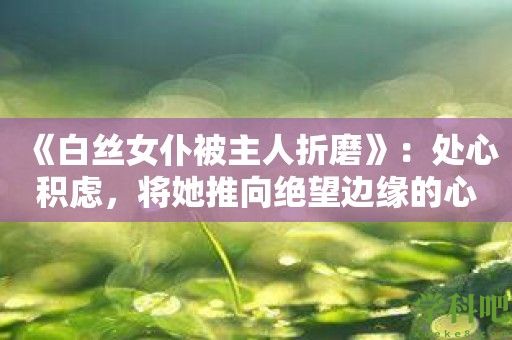 《白丝女仆被主人折磨》：处心积虑，将她推向绝望边缘的心理游戏