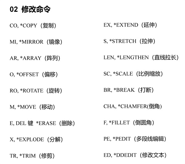 cad2007版快捷键大全