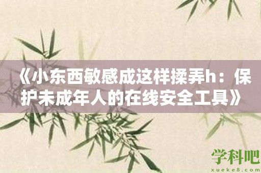 《小东西敏感成这样揉弄h：保护未成年人的在线安全工具》