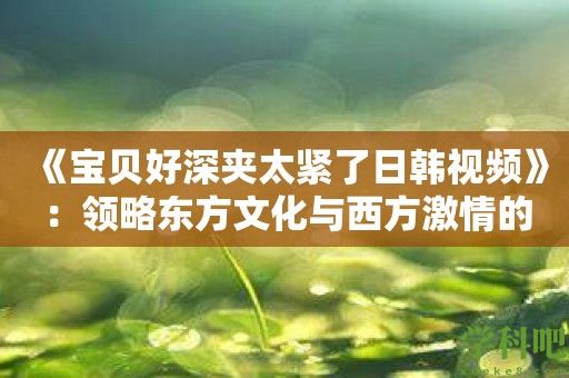 《宝贝好深夹太紧了日韩视频》：领略东方文化与西方激情的碰撞