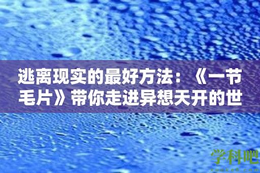 逃离现实的最好方法：《一节毛片》带你走进异想天开的世界