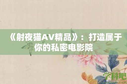 《射夜猫AV精品》：打造属于你的私密电影院