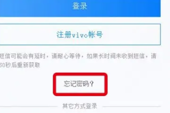 vivo云服务忘记密码解决方法是什么